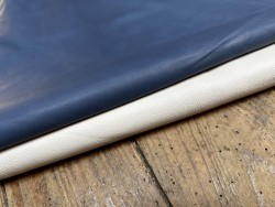 Lot de 2 peaux uniques - Cuir d'agneau et de mouton -K- Cuir en Stock