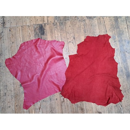 Lot de 2 peaux - Cuir d'agneau -i- Bonne affaire