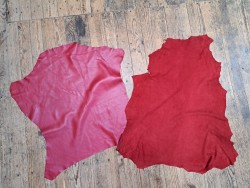 Lot de 2 peaux - Cuir d'agneau -i- Bonne affaire