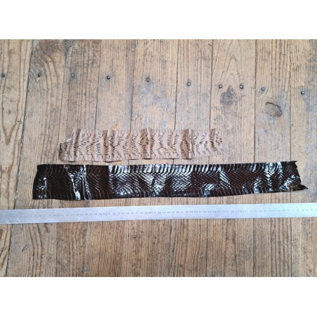 2 peaux de cuir de serpent - D - Cuir en Stock