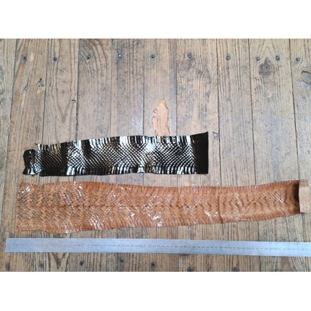 2 peaux de cuir de serpent - E - Cuir en Stock