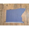 Peau de cuir de vache - ameublement - bleu pastel - Cuir en stock
