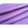 Grand morceau de cuir de taurillon - gros grain -lilas- cuirenstock