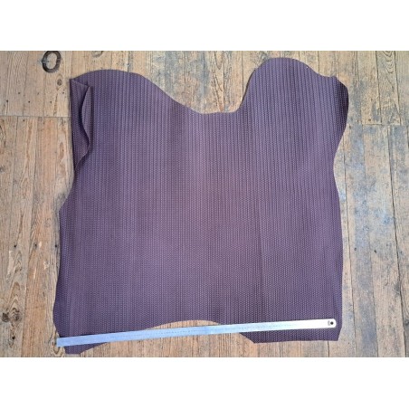 Peau de veau velours tressé - violet pâle - cuir en stock