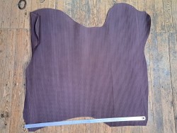 Peau de veau velours tressé - violet pâle - cuir en stock