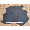 Morceau de cuir de vache grainé - Noir mat - B - Cuir en Stock
