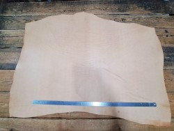 Collet de vache, cuir tannage végétal, choix écart , Cuir en Stock