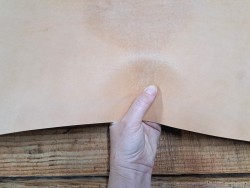 Collet de cuir de vache naturel – Végétal 2ᵉ choix