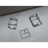 LOT de 3 boucles de ceinture - Nickelé - Bonne affaire