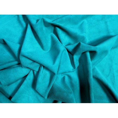 Peau de veau velours vert menthe - Maroquinerie - Cuir en Stock