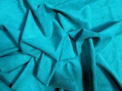 Peau de veau velours vert menthe - Maroquinerie - Cuir en Stock