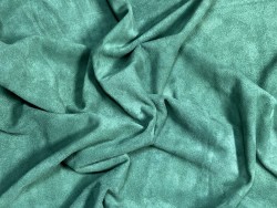 Peau de veau velours vert olive - Maroquinerie - Cuir en Stock