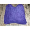 Peau de veau velours violette - Maroquinerie - Cuir en Stock