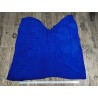 Peau de veau velours bleu électrique - Maroquinerie - Cuir en Stock