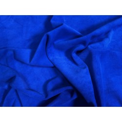 Peau de veau velours bleu électrique - Maroquinerie - Cuir en Stock