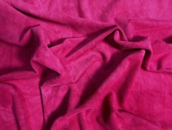 Peau de veau velours rose fuchsia - Maroquinerie - Cuir en Stock