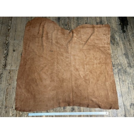 Peau de veau velours brun - Maroquinerie - Cuir en Stock
