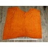 Peau de veau velours mandarine - Maroquinerie - Cuir en Stock