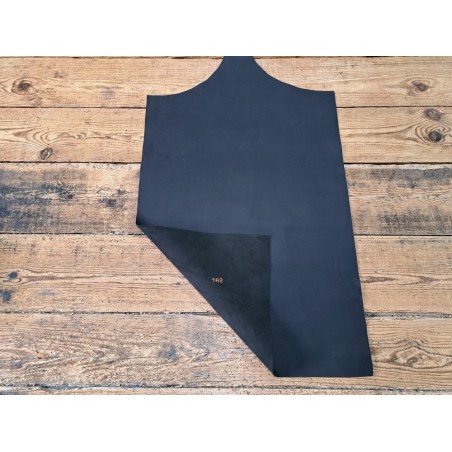 Morceau unique 82x59 - N°8 - Lisse - Noir mat - Cuir en Stock