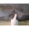 Morceau unique 82x59 - N°11 - Effet vieilli - Marron - Cuir en Stock