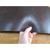 Morceau de collet de vache tannage végétal lisse - Marron