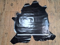 Peau de cuir de veau BOX lisse - tannage ferme - noir - Cuirenstock