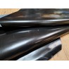 Demi-peau de cuir de veau BOX lisse - tannage ferme - noir - Cuir en stock