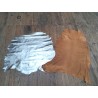 Lot de 2 peaux - Cuir de mouton et de chèvre - Cuir en Stock