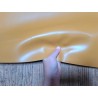 Demi-peau de cuir de veau BOX lisse - tannage ferme - jaune moutarde - Cuirenstock