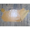Demi-peau de cuir de veau BOX lisse - tannage ferme - jaune moutarde - Cuir en Stock