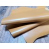 Demi-peau de cuir de veau BOX lisse - tannage ferme - jaune moutarde - Cuir en Stock