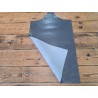Morceau unique 82x59 - N°3 - Lisse - Gris - Cuir en Stock