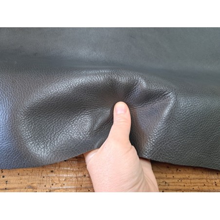 Morceau unique 82x59 - N°8 - Grains vachette - Gris foncé