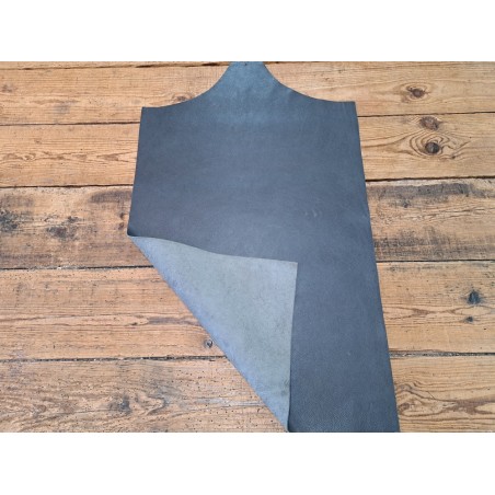 Morceau unique 82x59 - N°8 - Grains vachette - Gris foncé