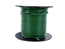 Lacet de cuir rond - Vert - 2mm - Accessoire ou bijoux - Cuir en Stock