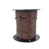 lacet tressé plat - 3x2mm - bijoux - maroquinerie - cuir en stock