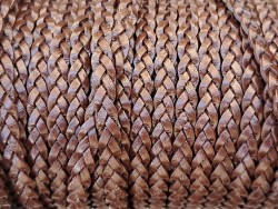 lacet tressé plat - 3x2mm - bijoux - maroquinerie - cuirenstock