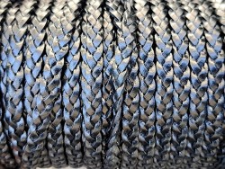 lacet tressé plat - 3x2mm - bijoux - maroquinerie - Cuirenstock
