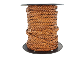 lacet tressé plat - 3x2mm - bijoux - maroquinerie - cuirenstock