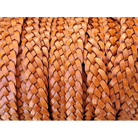 lacet tressé plat - 5x3mm - bijoux - maroquinerie - cuirenstock