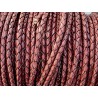 lacet plat tressé rond - 4mm - bijoux - maroquinerie - cuirenstock