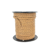 lacet plat tressé rond - 4mm - bijoux - maroquinerie - cuir en stock