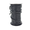 lacet plat tressé rond - 6mm - bijoux - maroquinerie - cuir en stock