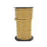 lacet plat tressé rond - 6mm - bijoux - maroquinerie - cuir en stock