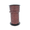 lacet plat tressé rond - 6mm - bijoux - maroquinerie - cuir en stock