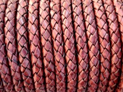 lacet plat tressé rond - 6mm - bijoux - maroquinerie - cuirenstock