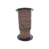 lacet rond tressé - 6mm - bijoux - maroquinerie - cuir en stock