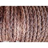 lacet rond tressé - 6mm - bijoux - maroquinerie - cuir en stock