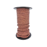 lacet rond tressé - 6mm - bijoux - maroquinerie - cuir en stock