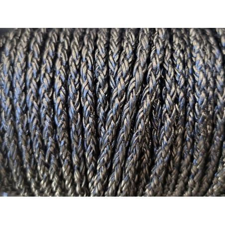 lacet rond tressé - 6mm - bijoux - maroquinerie - cuirenstock